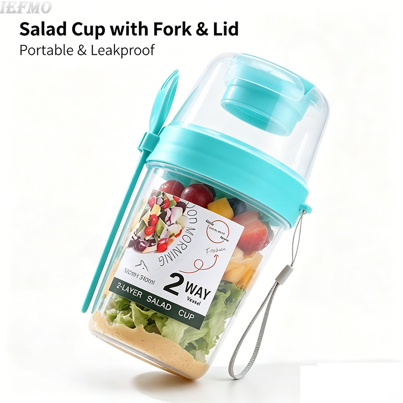 Meal Prep Yogurt Cups - Przenośny zestaw misek na sałatkę z