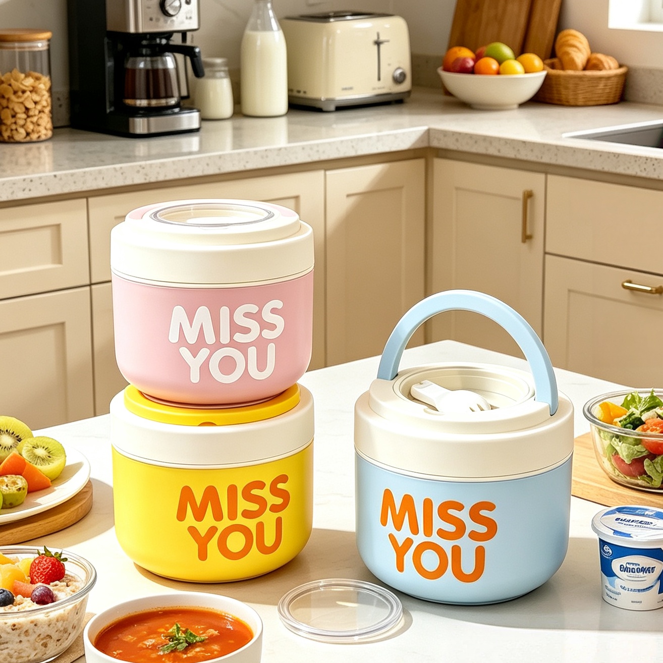 Meal Prep Soup - Termiczny kubek śniadaniowy ze stali nierdzewnej