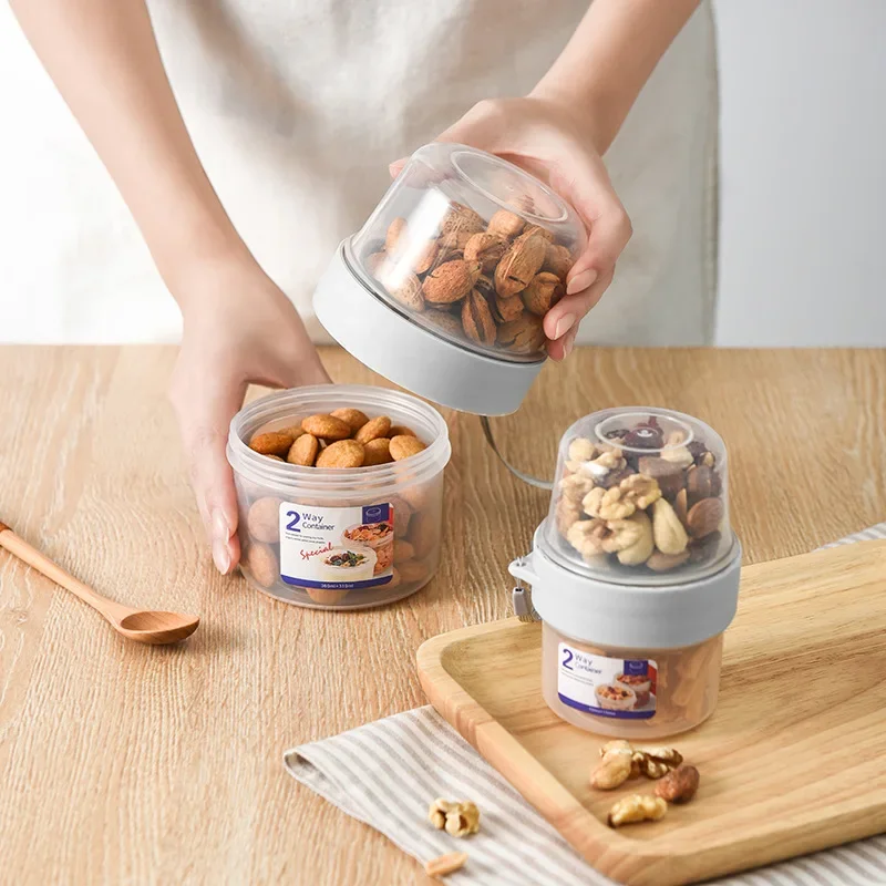 Meal Prep Oatmeal Jars - Pojemniki na śniadanie, kubki na sałatkę,