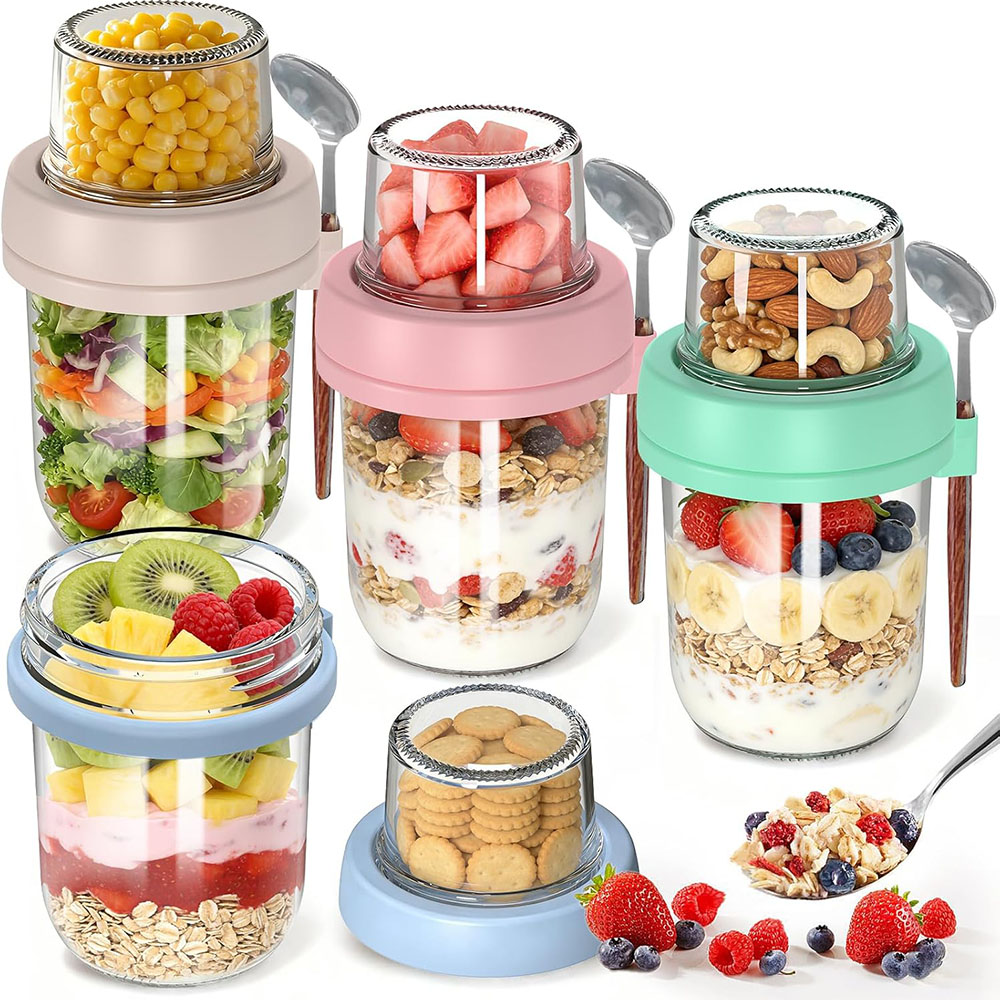 Meal Prep Oatmeal Jars - Pojemniki na owsiankę na noc z