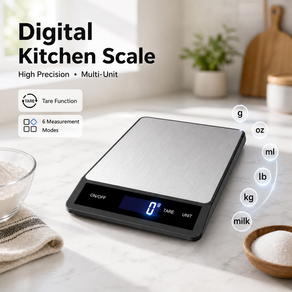 Meal Prep Kitchen - Wodoodporna cyfrowa waga kuchenna 10kg 1g,