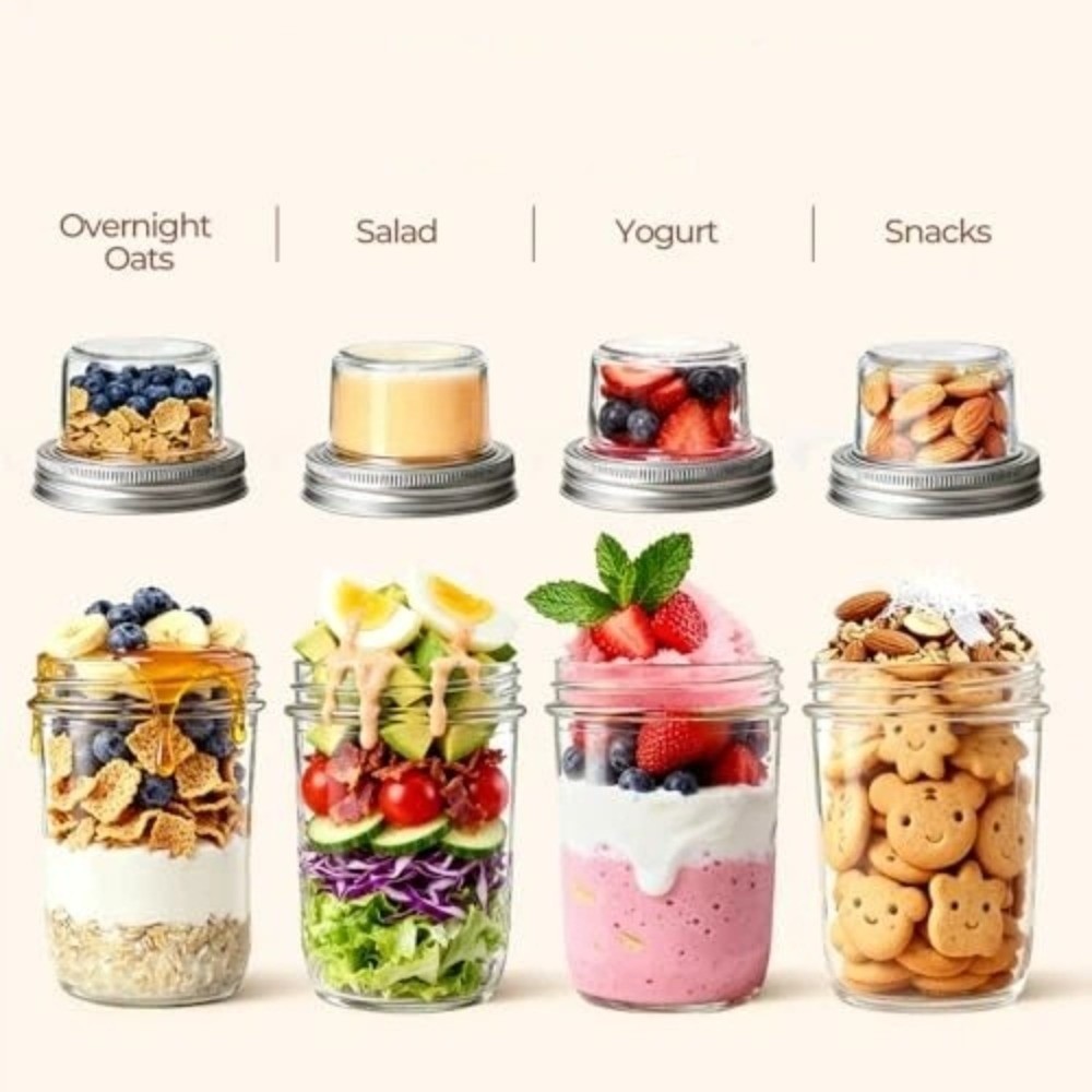 Dwupoziomowe kubki na jogurt p – Meal Prep Yogurt Cups recenzja i cena