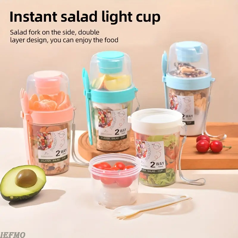 Przenośny zestaw misek na sała – Meal Prep Yogurt Cups recenzja i cena