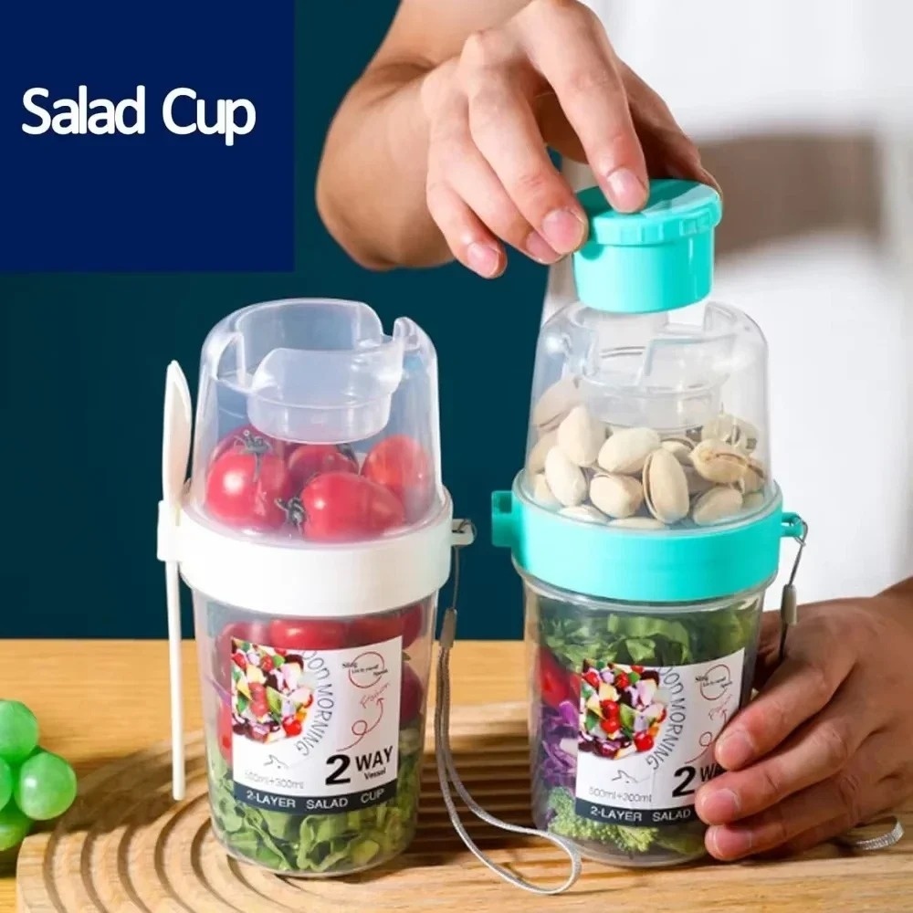Przenośny Kubek na Sałatkę Kub – Meal Prep Oatmeal Jars recenzja i cena