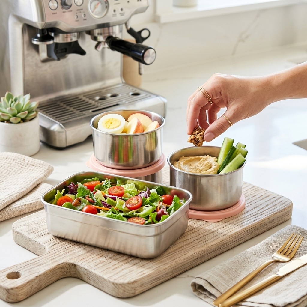Zestaw pojemników na lunch ze  – Meal Prep For Office recenzja i cena