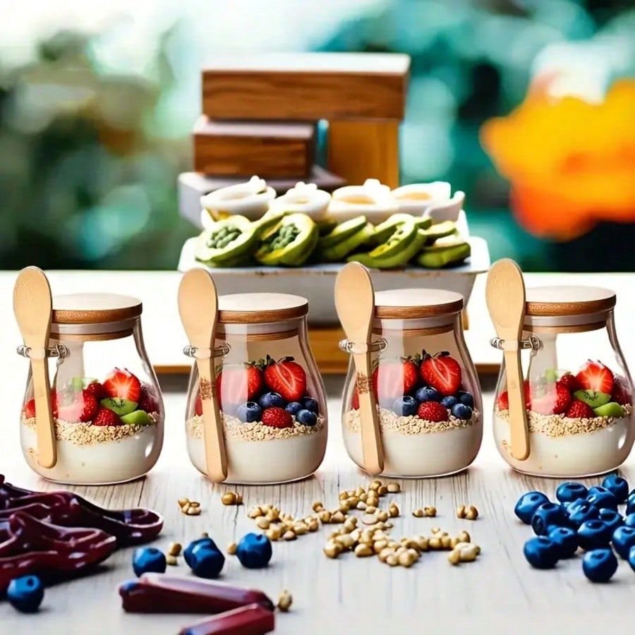 4-pak pojemników na owsiankę n – Meal Prep Yogurt Cups recenzja i cena