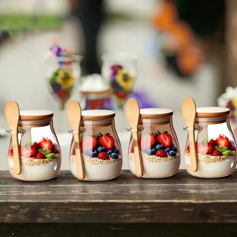 4-pak pojemników na owsiankę n – Meal Prep Yogurt Cups recenzja i cena