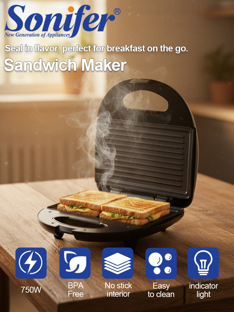 Opiekacz do kanapek Sonifer SF – Breakfast Sandwich Press recenzja i cena