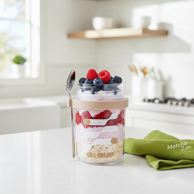Szklany kubek na nocną owsiank – Meal Prep Yogurt Cups recenzja i cena
