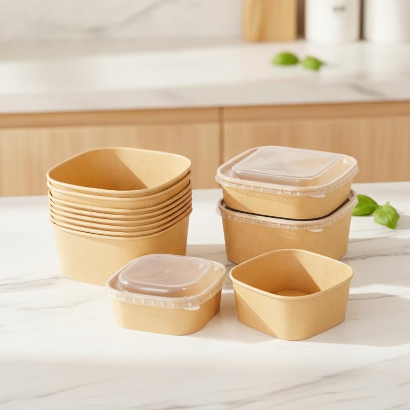 Jednorazowe kwadratowe pudełka – Meal Prep Delivery recenzja i cena
