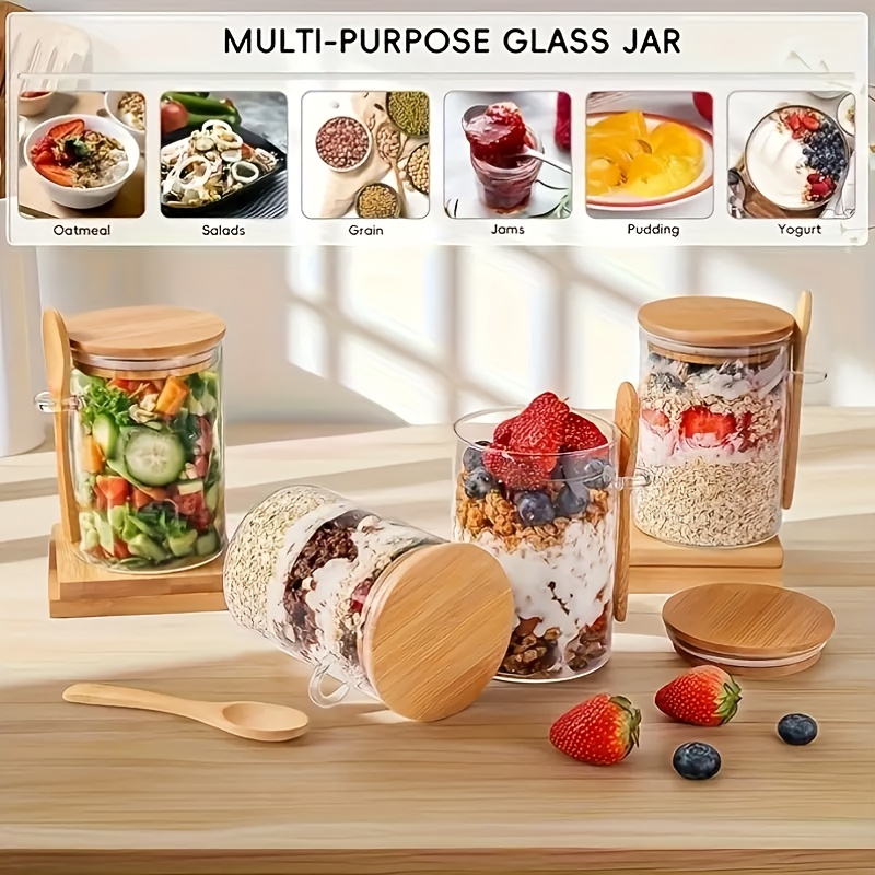 Zestaw szklanych pojemników do – Meal Prep Oatmeal Jars recenzja i cena