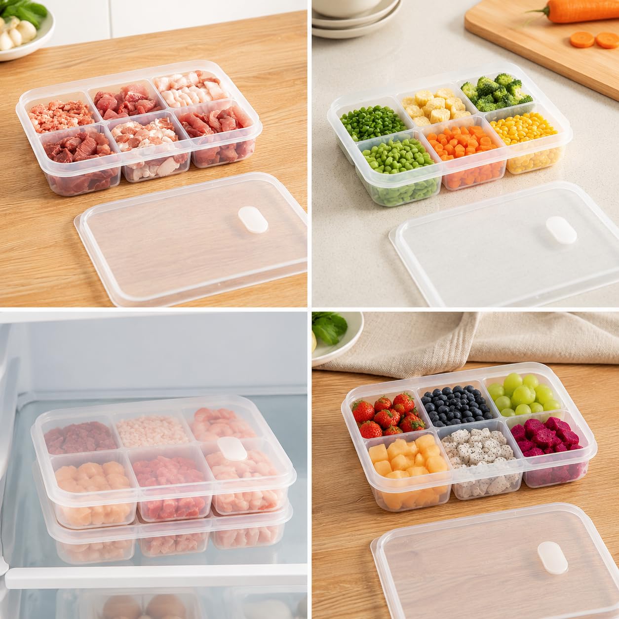 6-komorowy pojemnik do zamraża – Meal Prep Frozen Food recenzja i cena