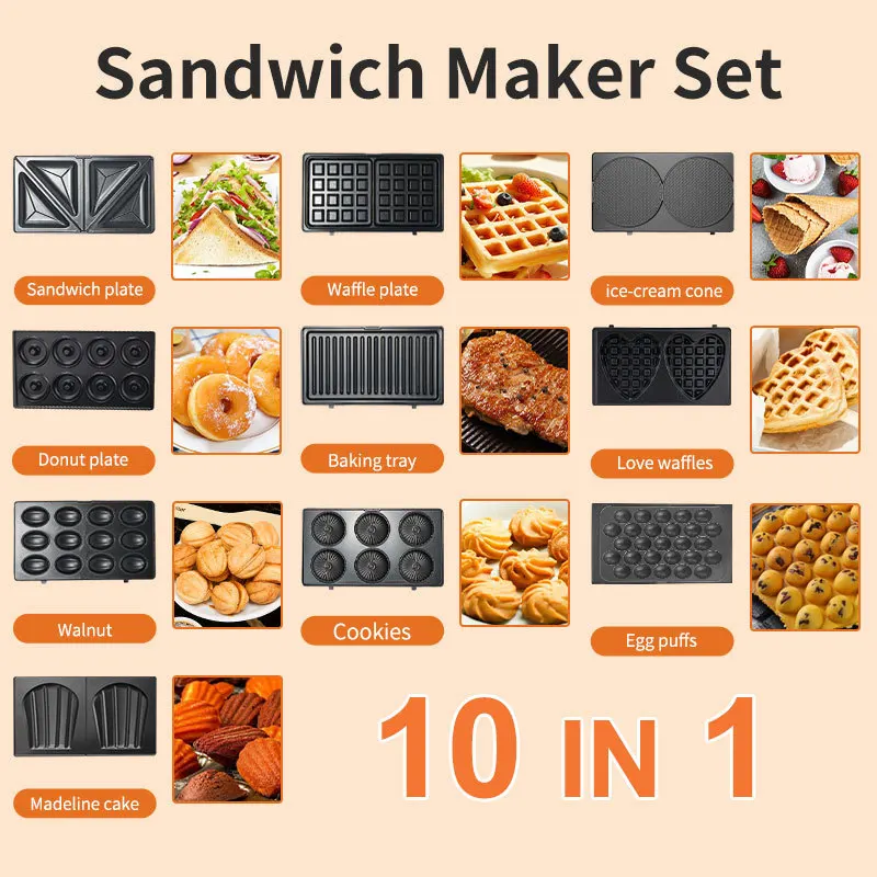 Urządzenia domowe 220/110V 10  – Breakfast Sandwich Press recenzja i cena