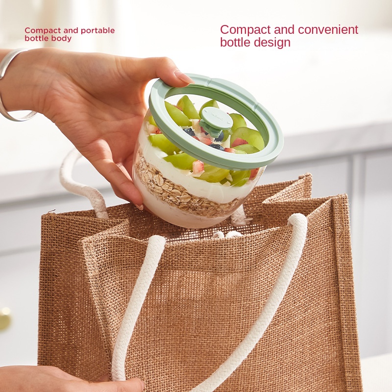 Szklany pojemnik na owsiankę n – Meal Prep Yogurt Cups recenzja i cena