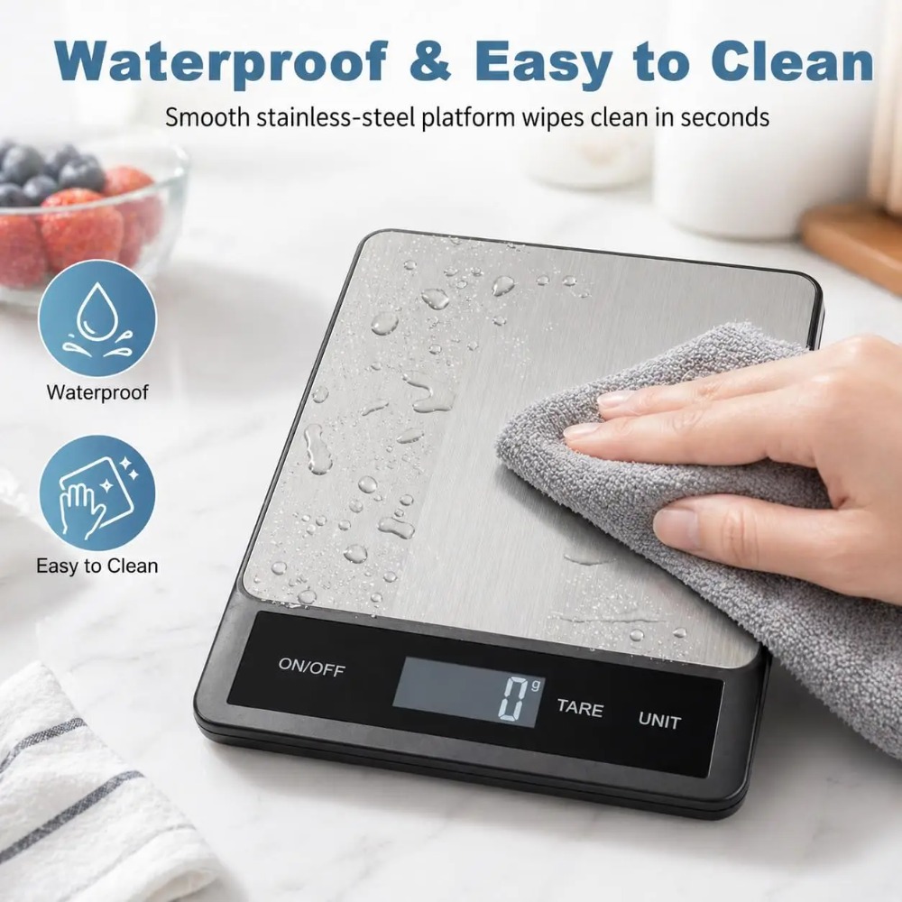Wodoodporna cyfrowa waga kuche – Meal Prep Kitchen recenzja i cena