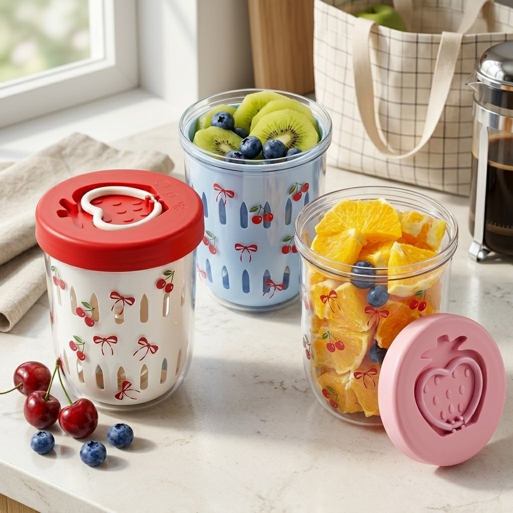 Plastikowy pojemnik na sałatkę – Meal Prep Yogurt Cups recenzja i cena