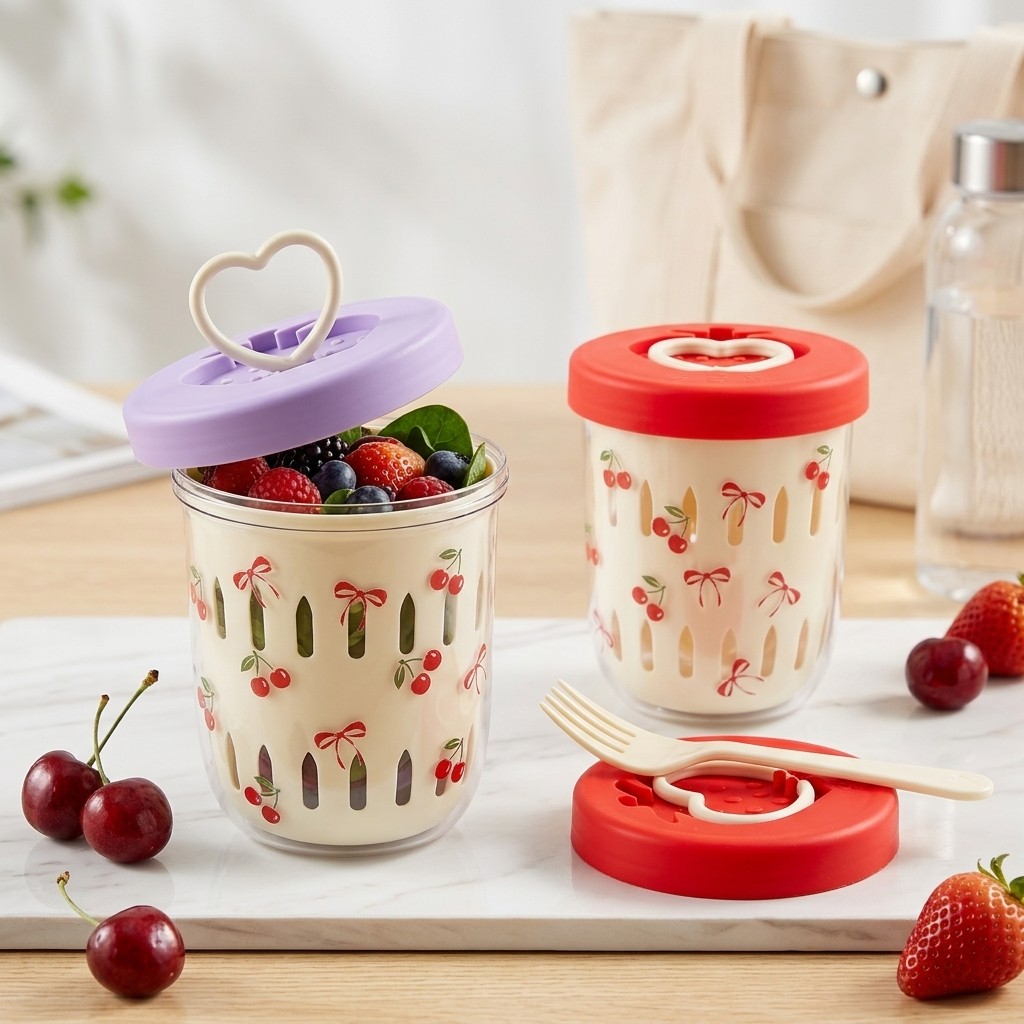 Plastikowy pojemnik na sałatkę – Meal Prep Yogurt Cups recenzja i cena