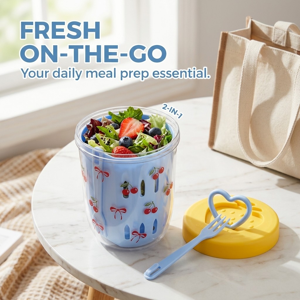 Plastikowy pojemnik na sałatkę – Meal Prep Yogurt Cups recenzja i cena