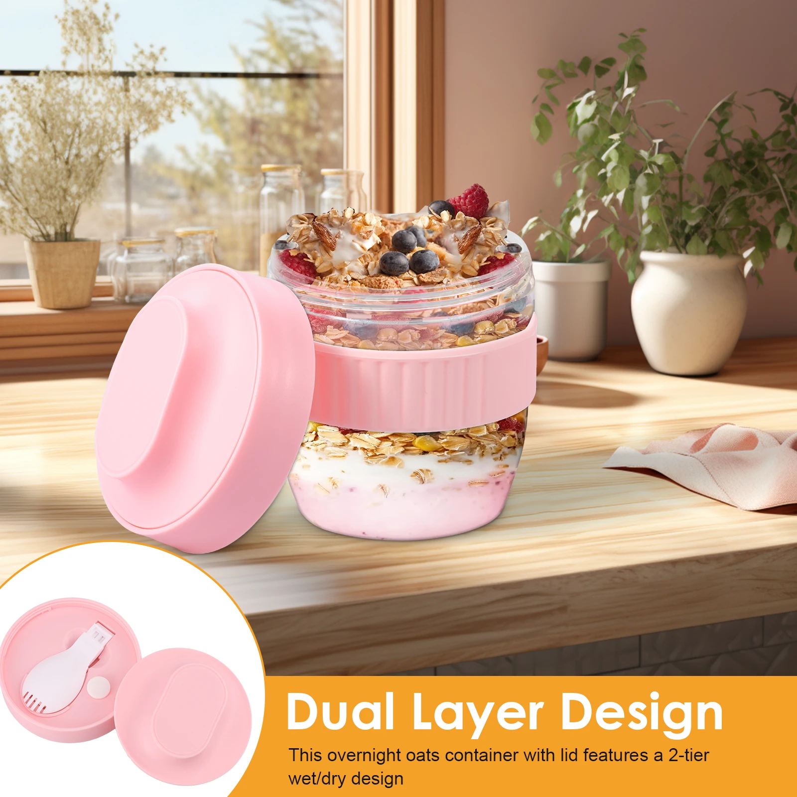 Pojemnik na owsiankę na noc z  – Meal Prep Oatmeal Jars recenzja i cena