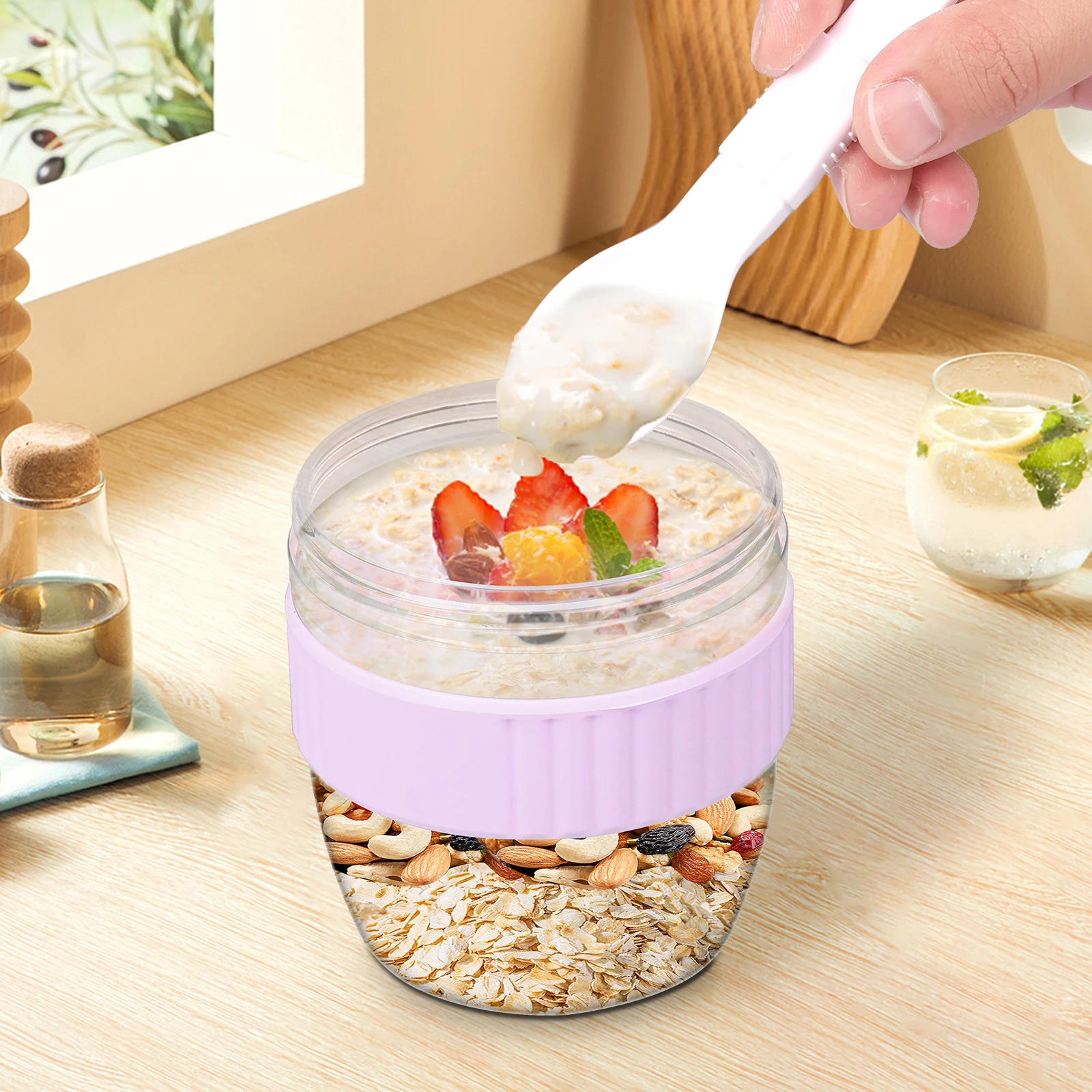 Pojemnik na owsiankę na noc z  – Meal Prep Oatmeal Jars recenzja i cena
