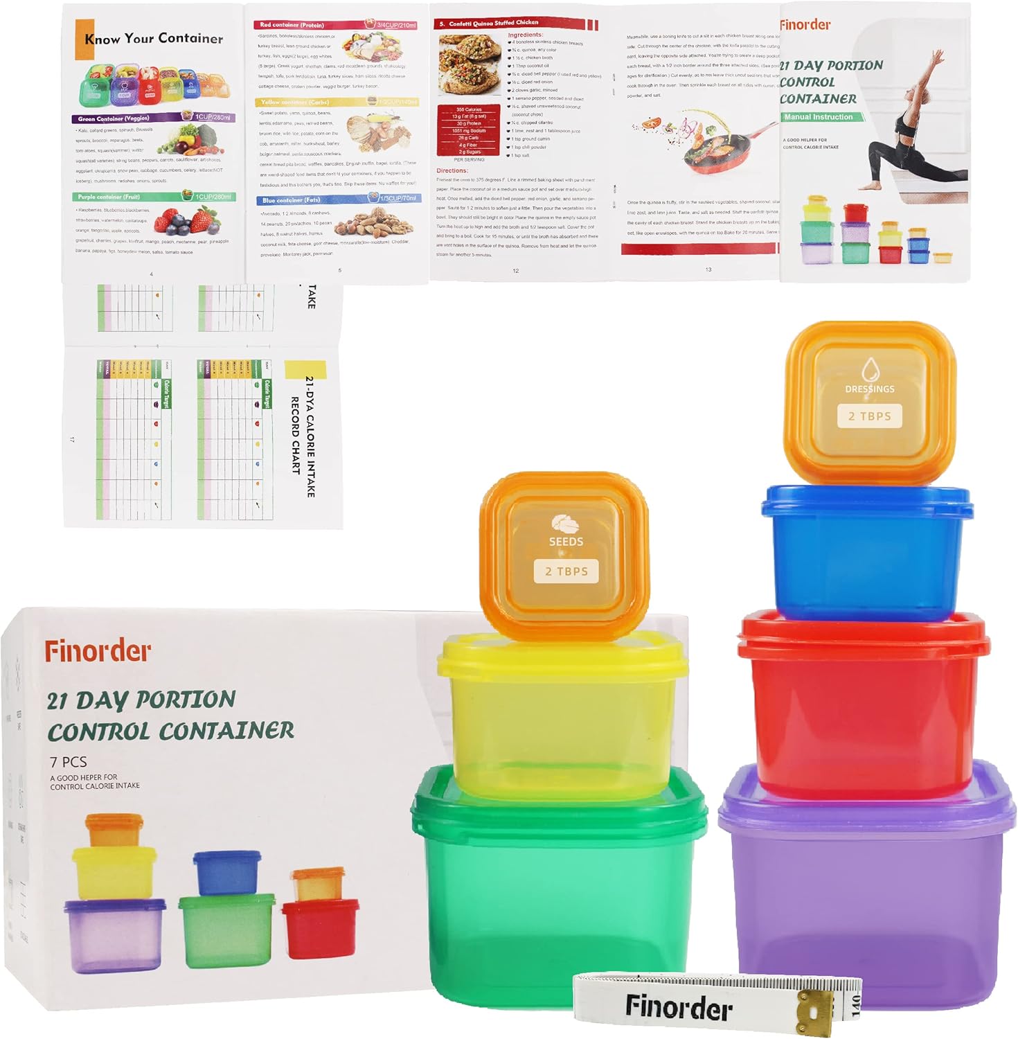 7-częściowy zestaw pojemników  – Meal Prep For A Day recenzja i cena