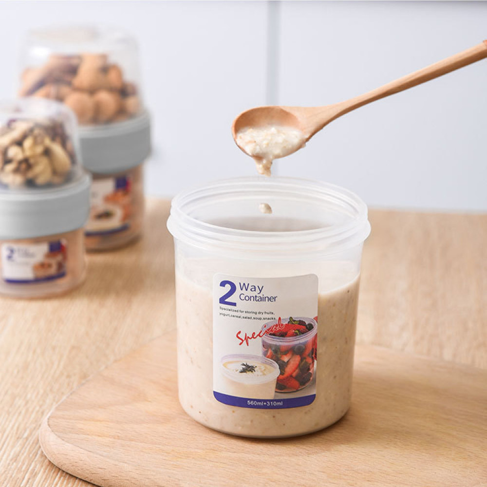 Dwupoziomowy szczelny pojemnik – Meal Prep Yogurt Cups recenzja i cena